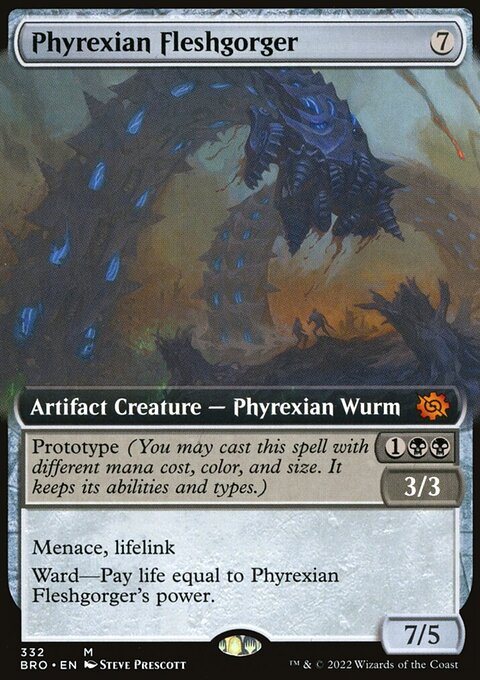 Phyrexian Fleshgorger (Extended Art) [The Brothers' War]