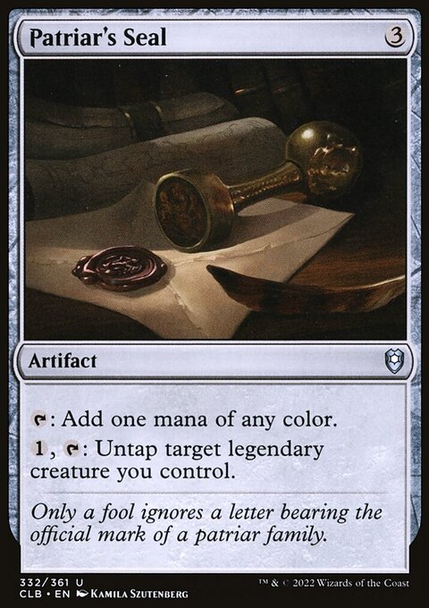 Patriar's Seal [Commander Legends: Battle for Baldur's Gate]
