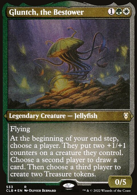 Gluntch, the Bestower (Foil Etched) [Commander Legends: Battle for Baldur's Gate]