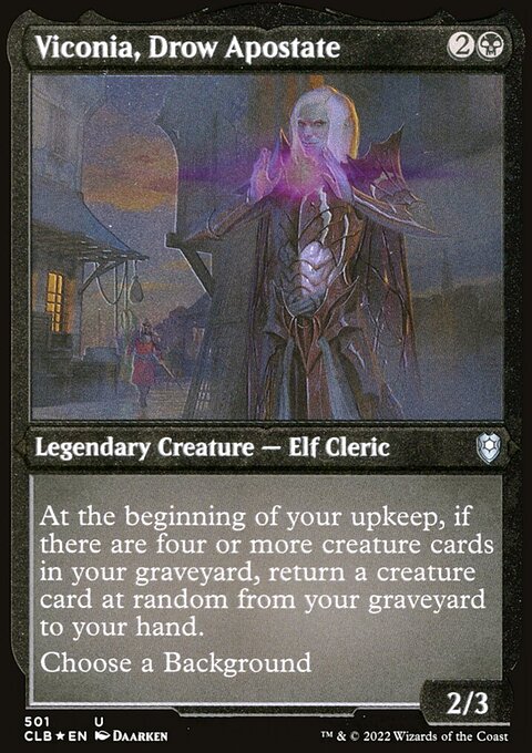 Viconia, Drow Apostate (Foil Etched) [Commander Legends: Battle for Baldur's Gate]