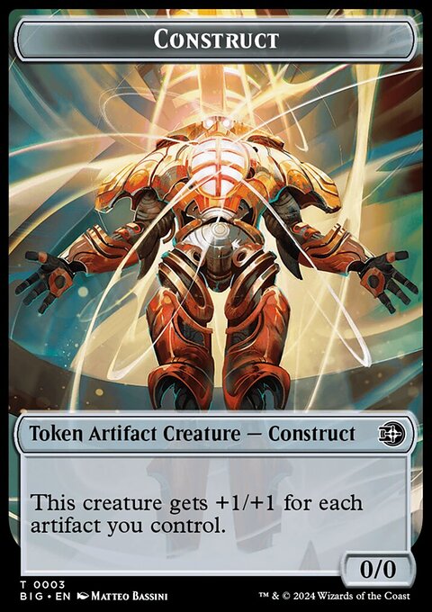 Construct Token // Plot Token Double-Sided Token [Outlaws of Thunder Junction: The Big Score Tokens]