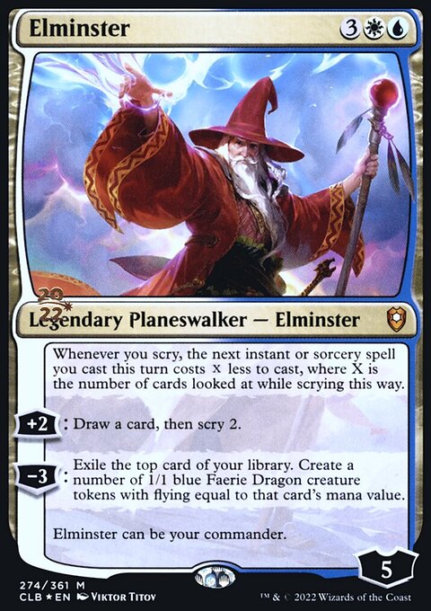 Elminster [Commander Legends: Battle for Baldur's Gate Prerelease Promos]