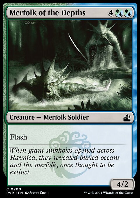 Merfolk of the Depths [Ravnica Remastered]