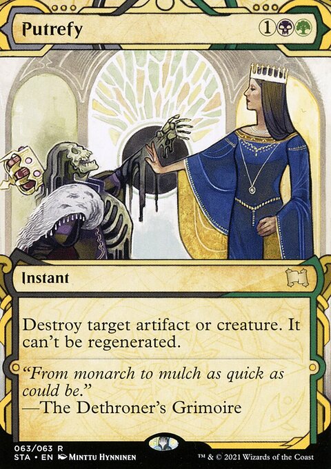 Putrefy (Foil Etched) [Strixhaven: School of Mages Mystical Archive]