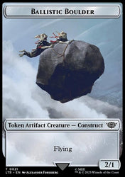 Ballistic Boulder // Food (0023) Double-Sided Token (Surge Foil) [The Lord of the Rings: Tales of Middle-Earth Tokens]