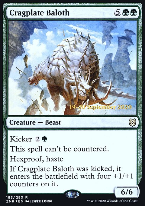 Cragplate Baloth [Zendikar Rising Prerelease Promos]