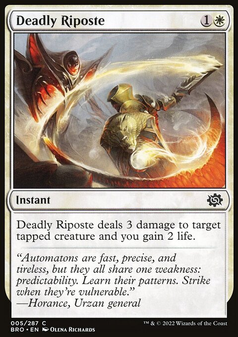 Deadly Riposte [The Brothers' War]