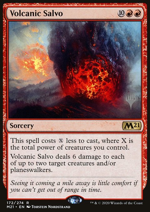 Volcanic Salvo (Promo Pack) [Core Set 2021 Promos]