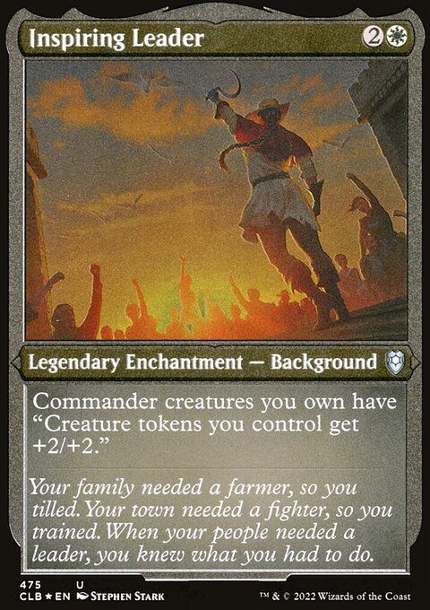 Inspiring Leader (Foil Etched) [Commander Legends: Battle for Baldur's Gate]