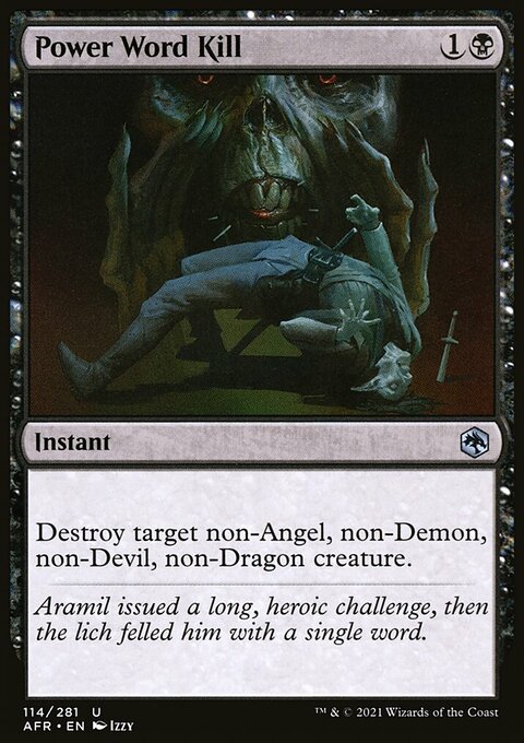 Power Word Kill [Dungeons & Dragons: Adventures in the Forgotten Realms]