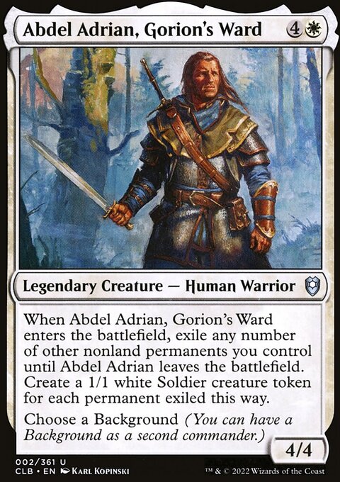 Abdel Adrian, Gorion's Ward [Commander Legends: Battle for Baldur's Gate]