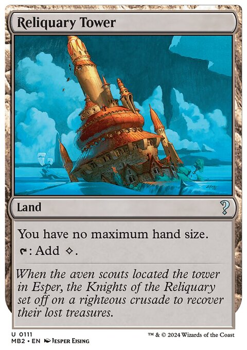 Reliquary Tower (White Border) [Mystery Booster 2]