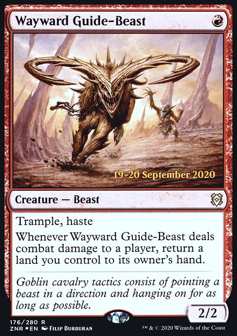 Wayward Guide-Beast [Zendikar Rising Prerelease Promos]