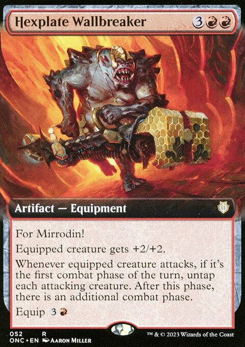 Hexplate Wallbreaker (Extended Art) [Phyrexia: All Will Be One Commander]