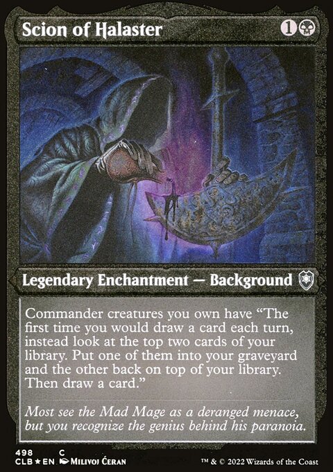 Scion of Halaster (Foil Etched) [Commander Legends: Battle for Baldur's Gate]