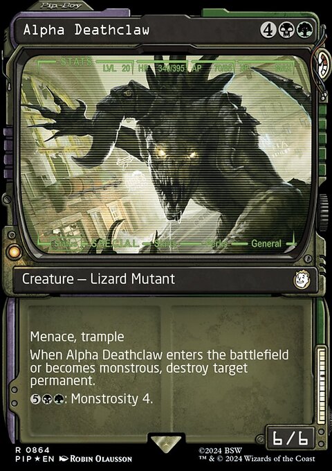 Alpha Deathclaw (Showcase) (Surge Foil) [Fallout]