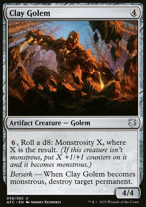 Clay Golem [Dungeons & Dragons: Adventures in the Forgotten Realms Commander]