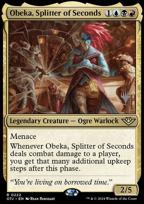 Obeka, Splitter of Seconds (Promo Pack) [Outlaws of Thunder Junction Promos]