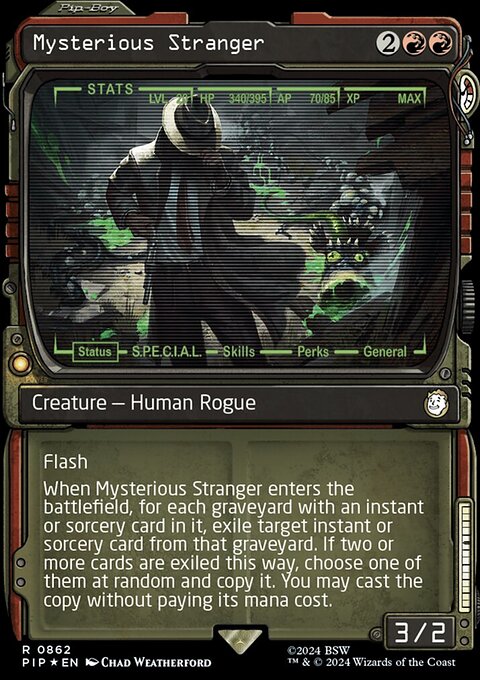 Mysterious Stranger (Showcase) (Surge Foil) [Fallout]