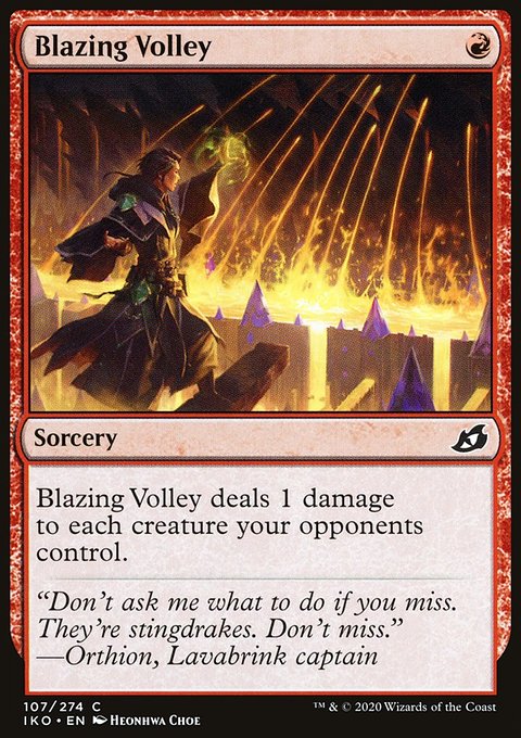 Blazing Volley [Ikoria: Lair of Behemoths]