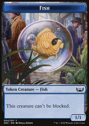 Fish // Dog Double-Sided Token [Streets of New Capenna Tokens]