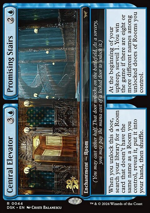 Central Elevator // Promising Stairs [Duskmourn: House of Horror Prerelease Promos]
