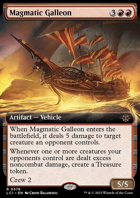 Magmatic Galleon (Extended Art) [The Lost Caverns of Ixalan]