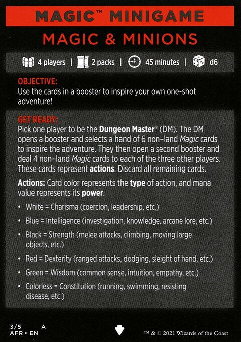 Magic & Minions (Magic Minigame) [Dungeons & Dragons: Adventures in the Forgotten Realms Minigame]