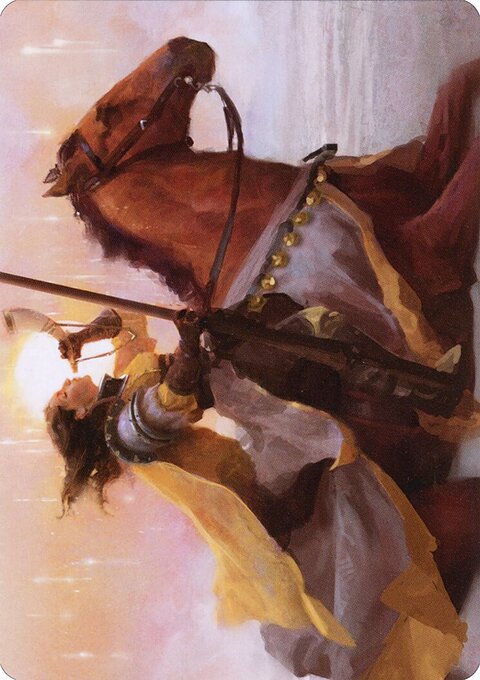 Sunrise Cavalier Art Card [Innistrad: Midnight Hunt Art Series]