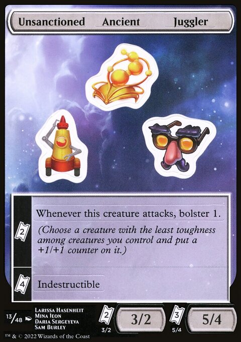 Unsanctioned Ancient Juggler [Unfinity Stickers]