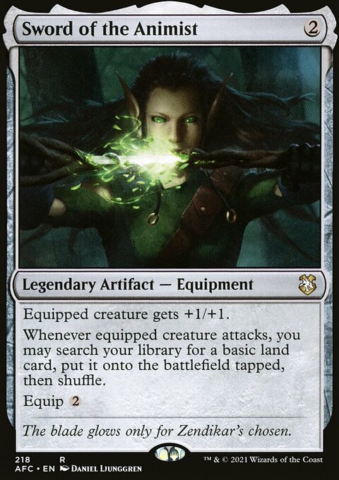 Sword of the Animist [Dungeons & Dragons: Adventures in the Forgotten Realms Commander]