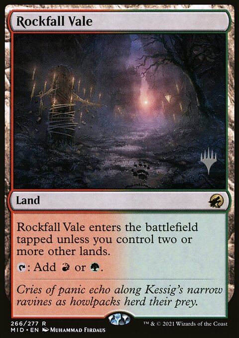 Rockfall Vale (Promo Pack) [Innistrad: Midnight Hunt Promos]