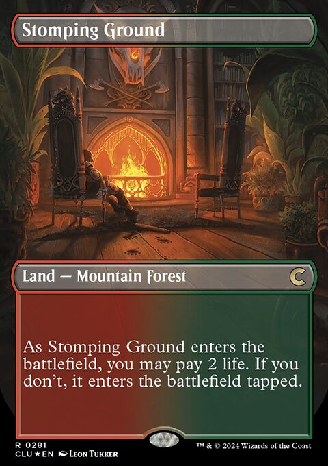Stomping Ground (Borderless) [Ravnica: Clue Edition]