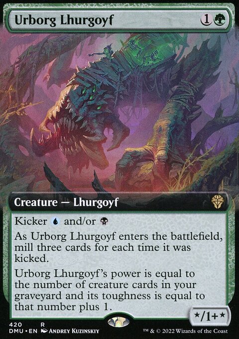 Urborg Lhurgoyf (Extended Art) [Dominaria United]