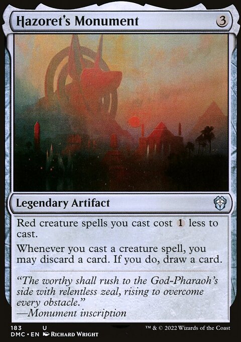Hazoret's Monument [Dominaria United Commander]