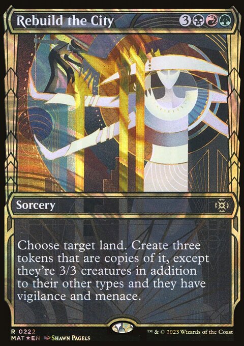 Rebuild the City (Showcase Halo Foil) [March of the Machine: The Aftermath]