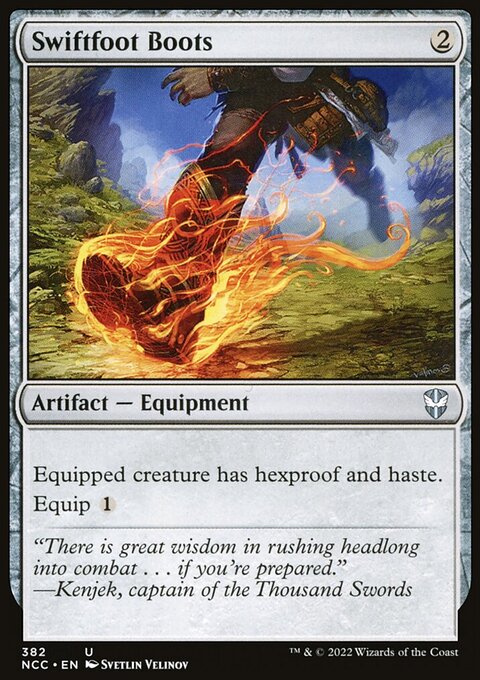 Swiftfoot Boots [Streets of New Capenna Commander]