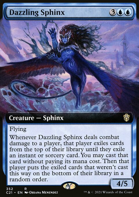 Dazzling Sphinx (Extended Art) [Commander 2021]