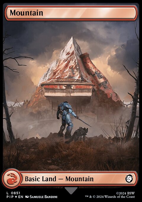 Mountain (0851) (Surge Foil) [Fallout]