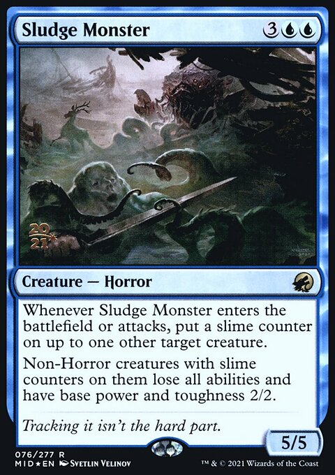 Sludge Monster [Innistrad: Midnight Hunt Prerelease Promos]
