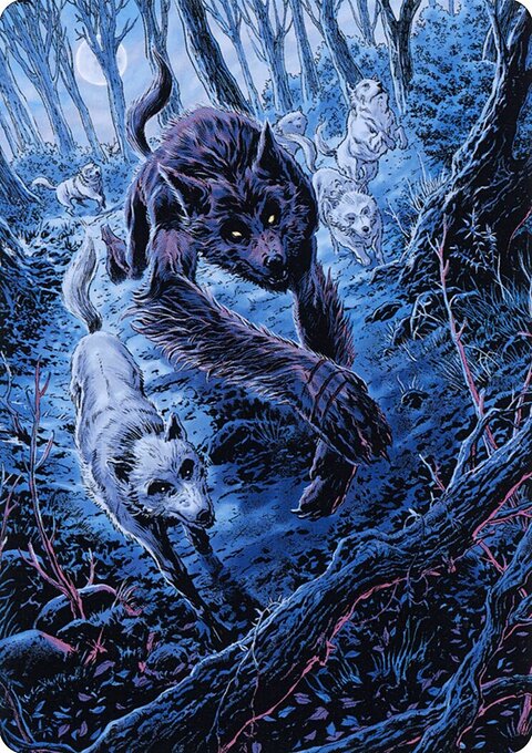 Untamed Pup Art Card [Innistrad: Midnight Hunt Art Series]