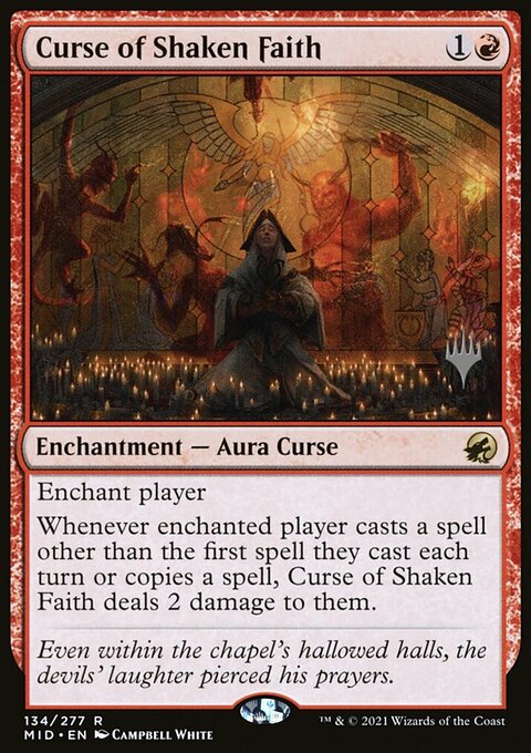 Curse of Shaken Faith (Promo Pack) [Innistrad: Midnight Hunt Promos]