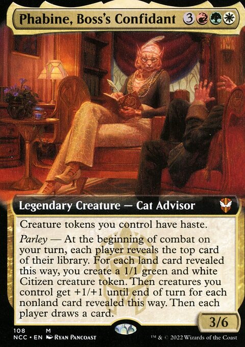 Phabine, Boss's Confidant (Extended Art) [Streets of New Capenna Commander]
