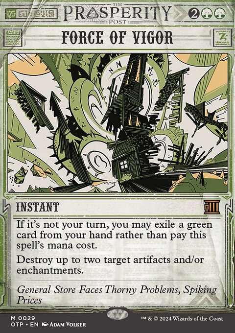 Force of Vigor [Outlaws of Thunder Junction: Breaking News]