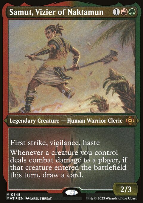 Samut, Vizier of Naktamun (Foil Etched) [March of the Machine: The Aftermath]