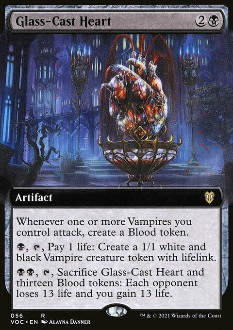 Glass-Cast Heart (Extended Art) [Innistrad: Crimson Vow Commander]