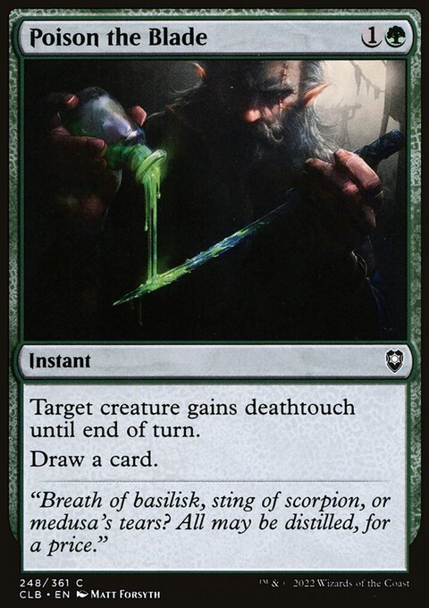 Poison the Blade [Commander Legends: Battle for Baldur's Gate]