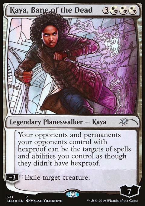 Kaya, Bane of the Dead (Stained Glass) [Secret Lair Drop Promos]