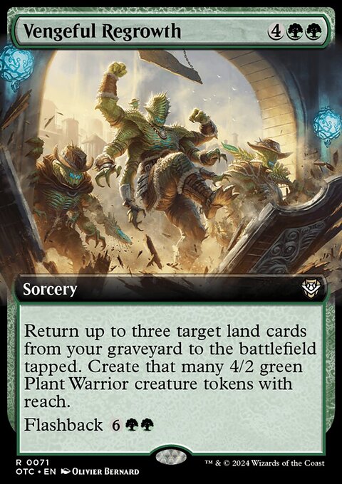 Vengeful Regrowth (Extended Art) [Outlaws of Thunder Junction Commander]