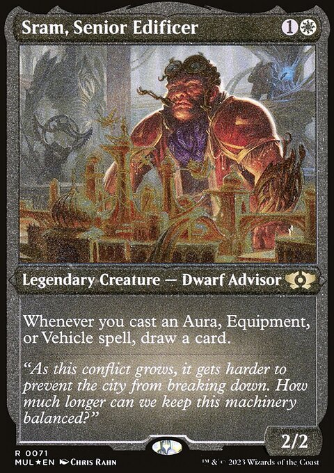 Sram, Senior Edificer (Foil Etched) [Multiverse Legends]